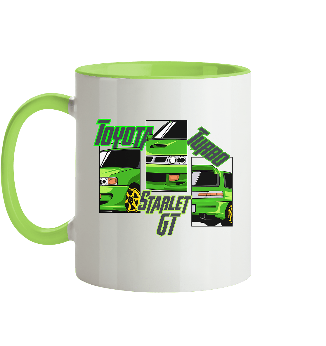 Toyota Starlet GT Turbo - Tasse zweifarbig - MotoMerch.de
