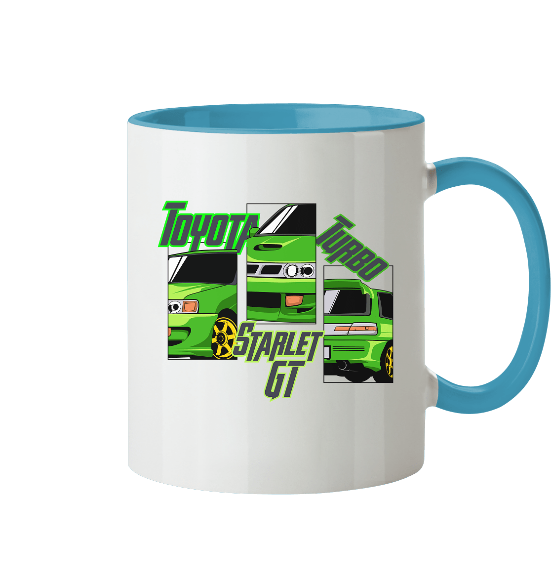 Toyota Starlet GT Turbo - Tasse zweifarbig - MotoMerch.de