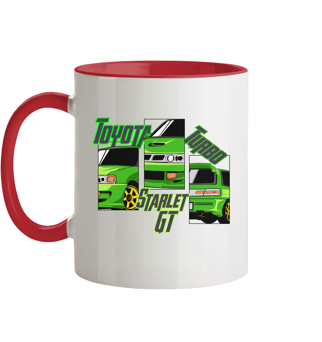 Toyota Starlet GT Turbo - Tasse zweifarbig - MotoMerch.de