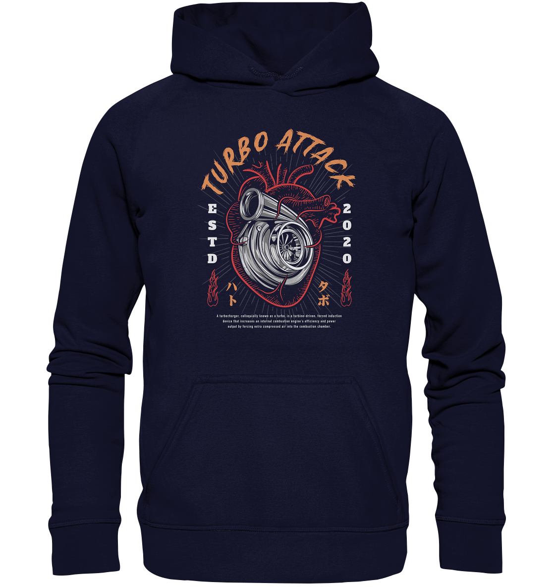 Turbo Attack - Basic Unisex Hoodie XL - MotoMerch.de