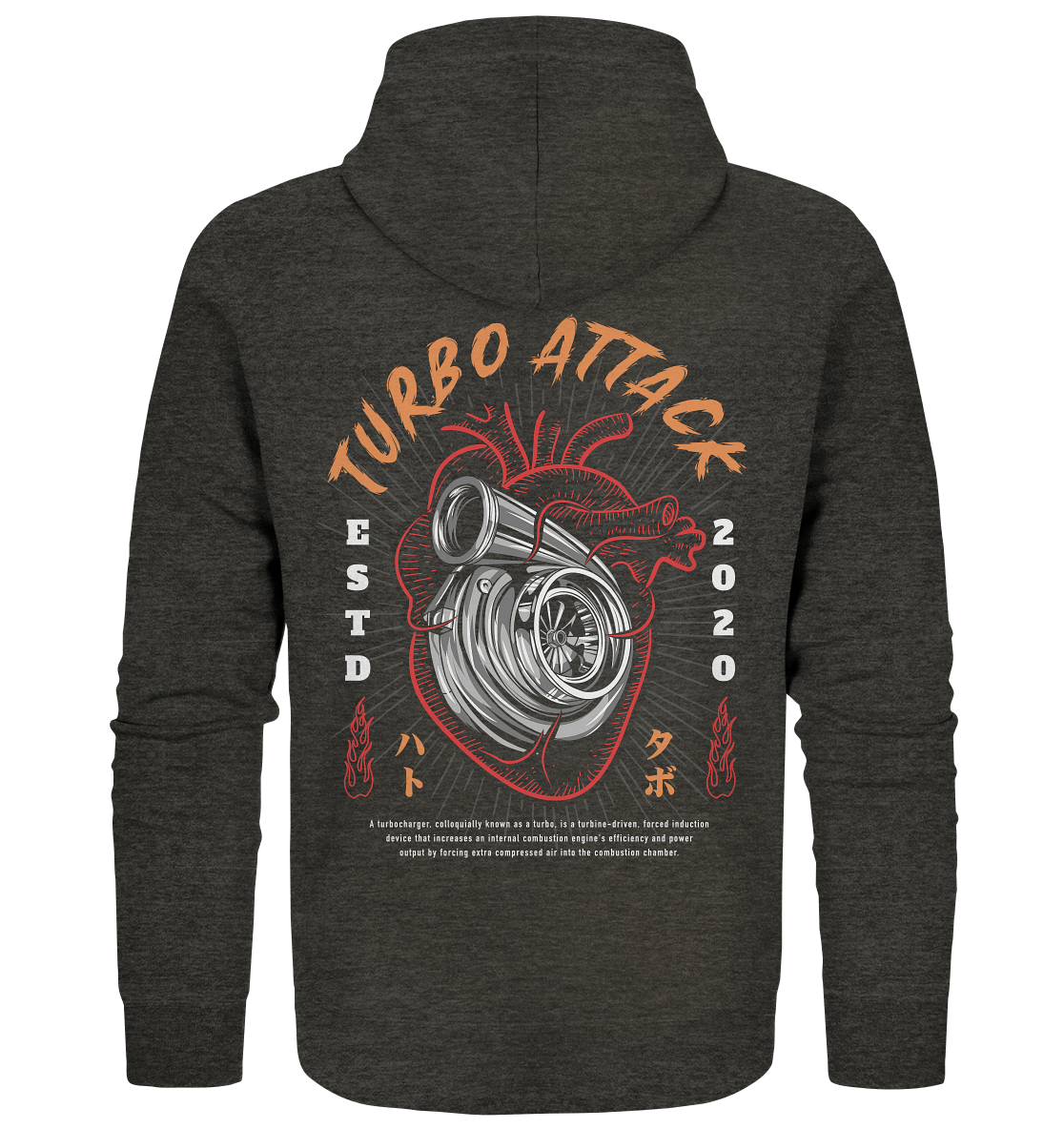 Turbo Attack - Organic Zipper - MotoMerch.de