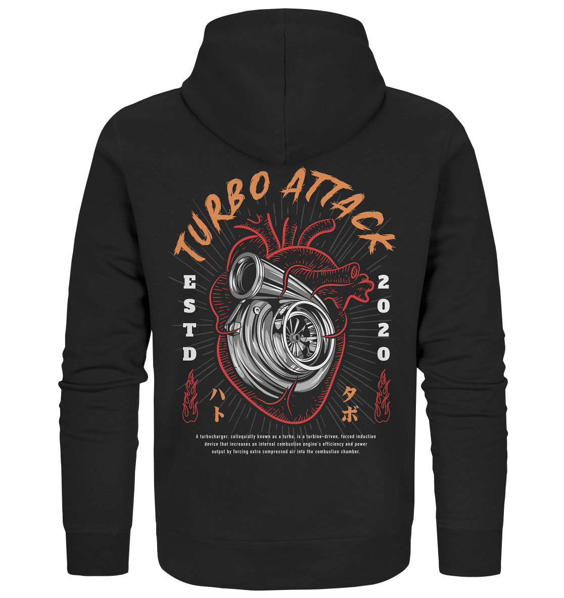 Turbo Attack - Organic Zipper - MotoMerch.de