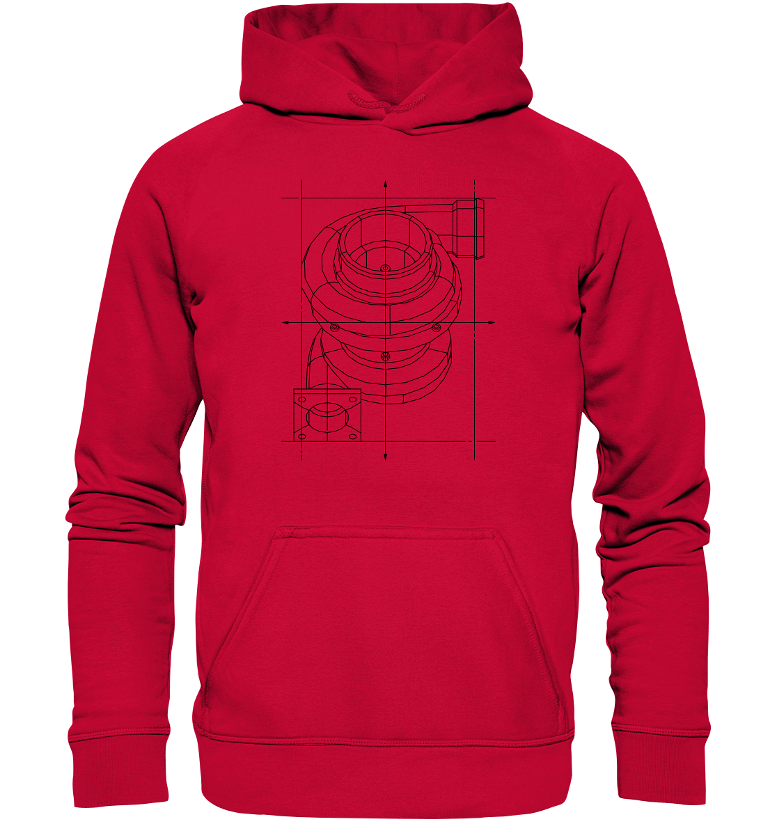Turbo dunkel - Basic Unisex Hoodie - MotoMerch.de