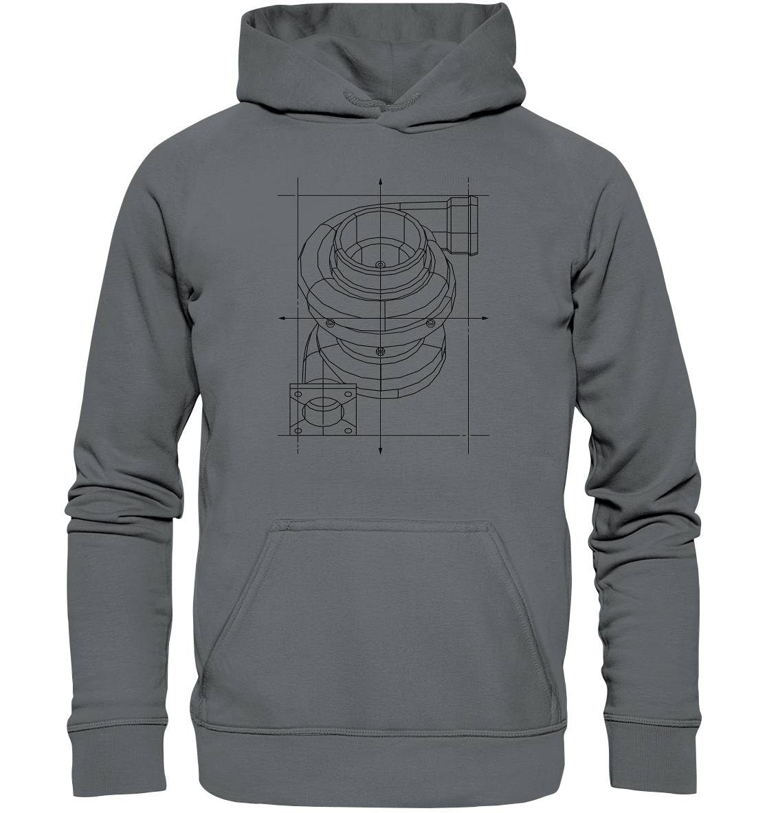 Turbo dunkel - Basic Unisex Hoodie - MotoMerch.de