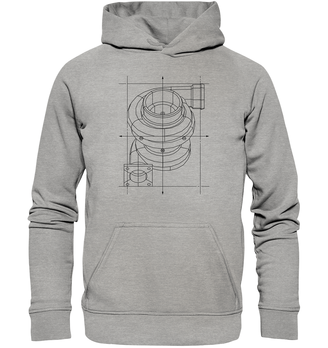 Turbo dunkel - Basic Unisex Hoodie - MotoMerch.de