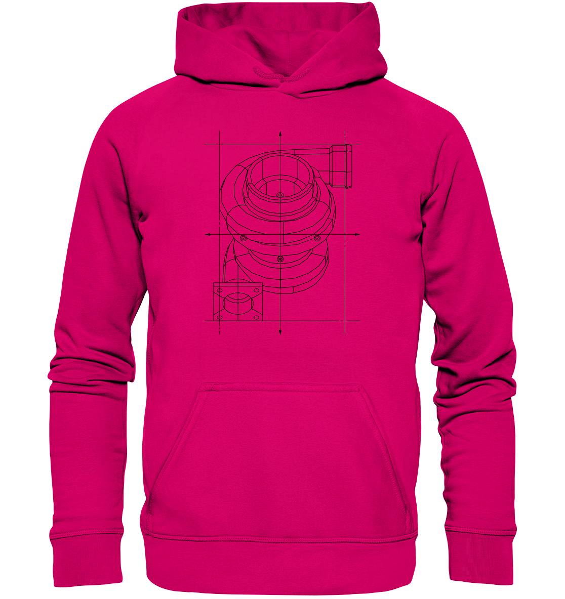 Turbo dunkel - Basic Unisex Hoodie - MotoMerch.de