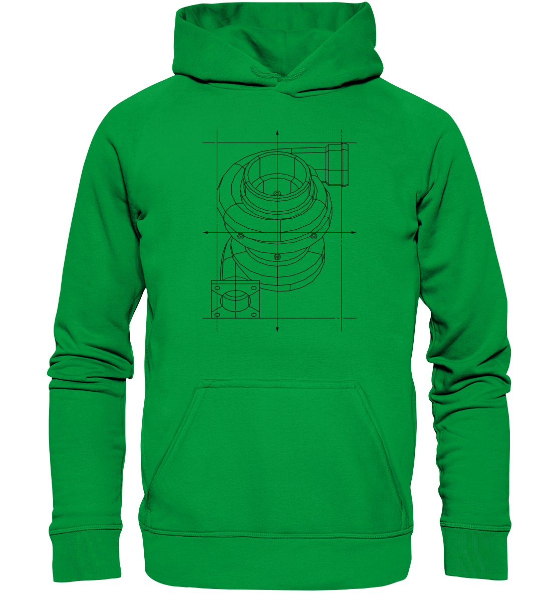 Turbo dunkel - Basic Unisex Hoodie - MotoMerch.de