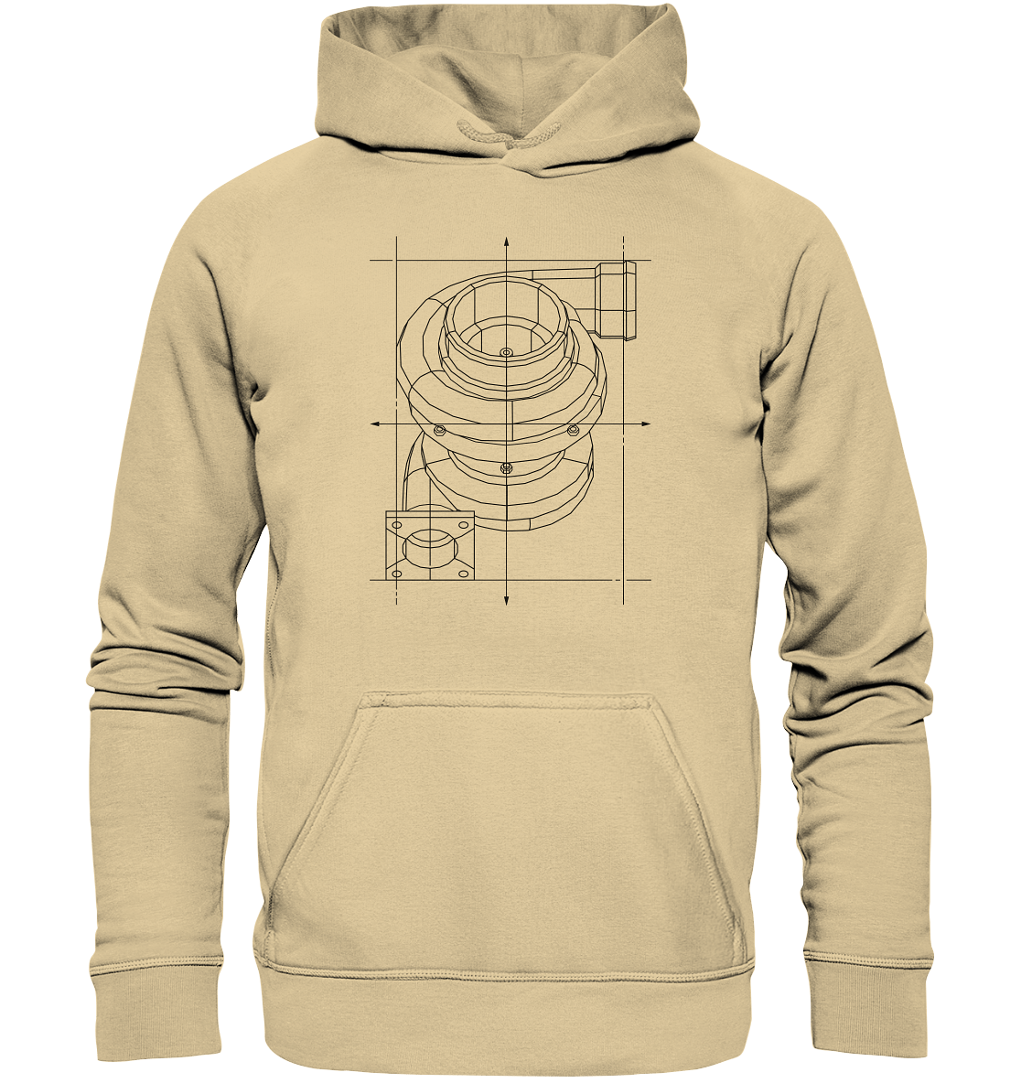 Turbo dunkel - Basic Unisex Hoodie - MotoMerch.de