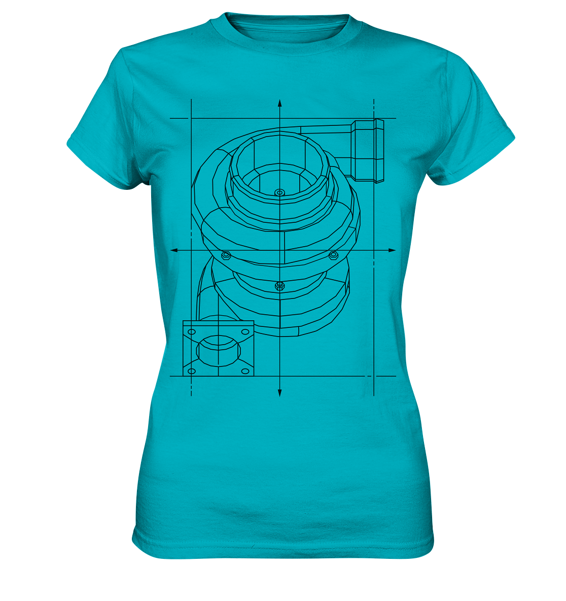Turbo dunkel - Ladies Premium Shirt - MotoMerch.de