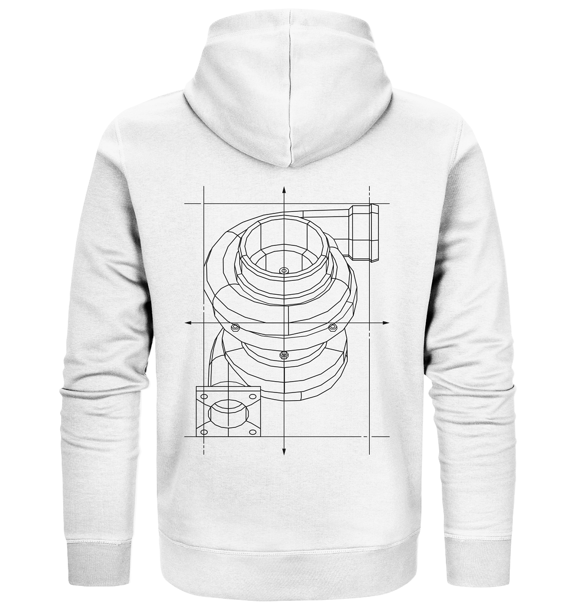 Turbo dunkel - Organic Zipper - MotoMerch.de
