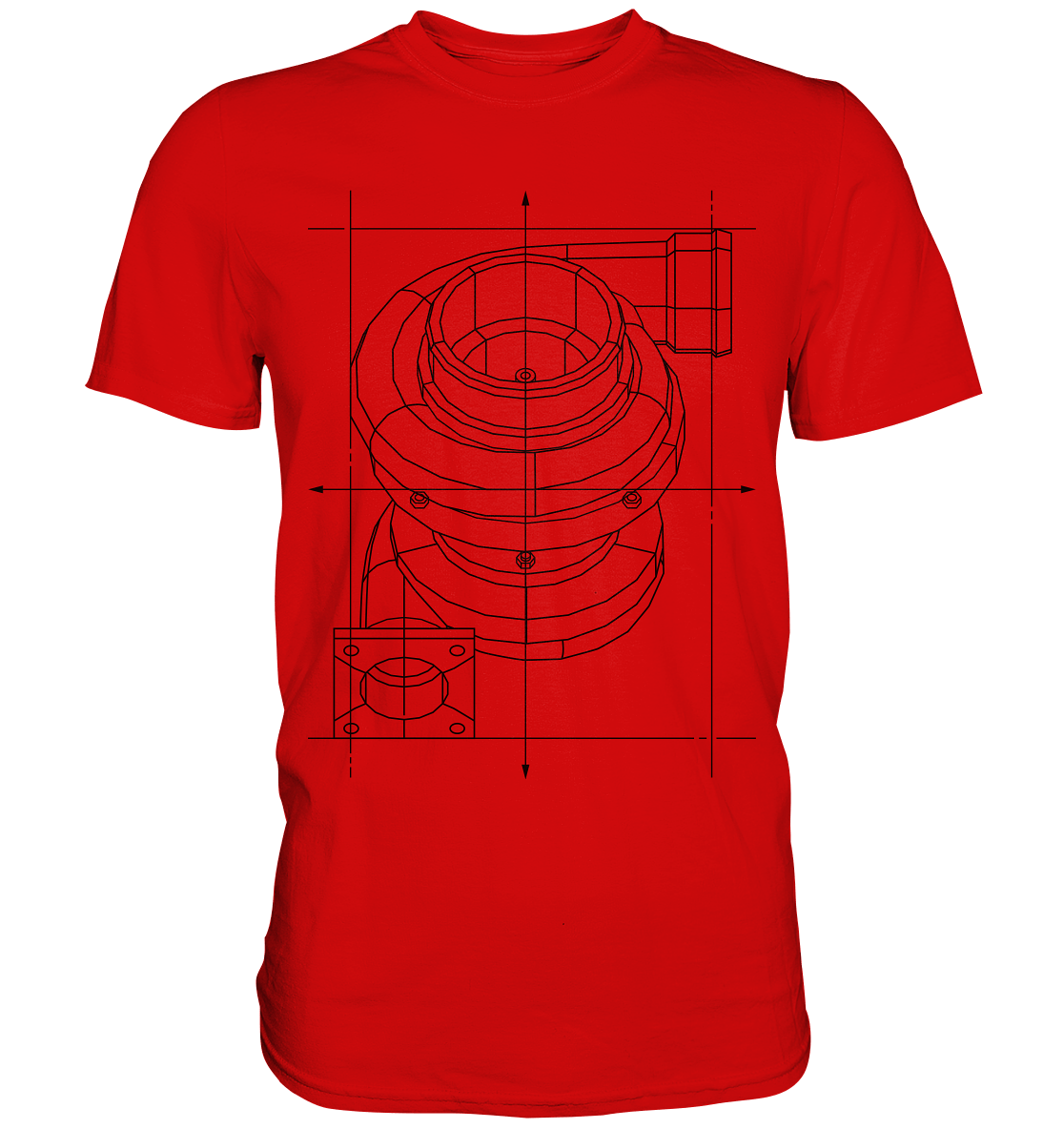 Turbo dunkel - Premium Shirt - MotoMerch.de