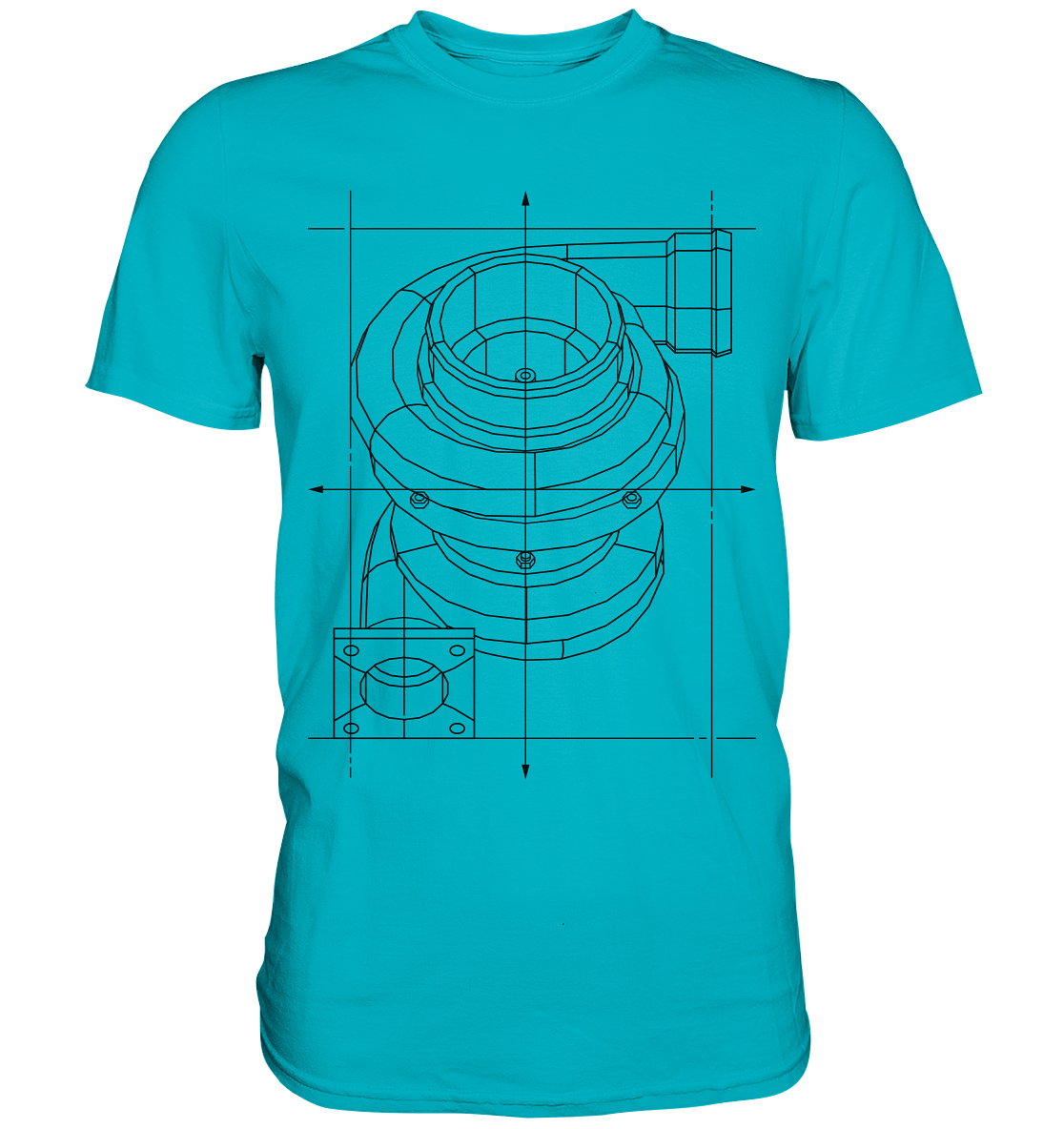 Turbo dunkel - Premium Shirt - MotoMerch.de