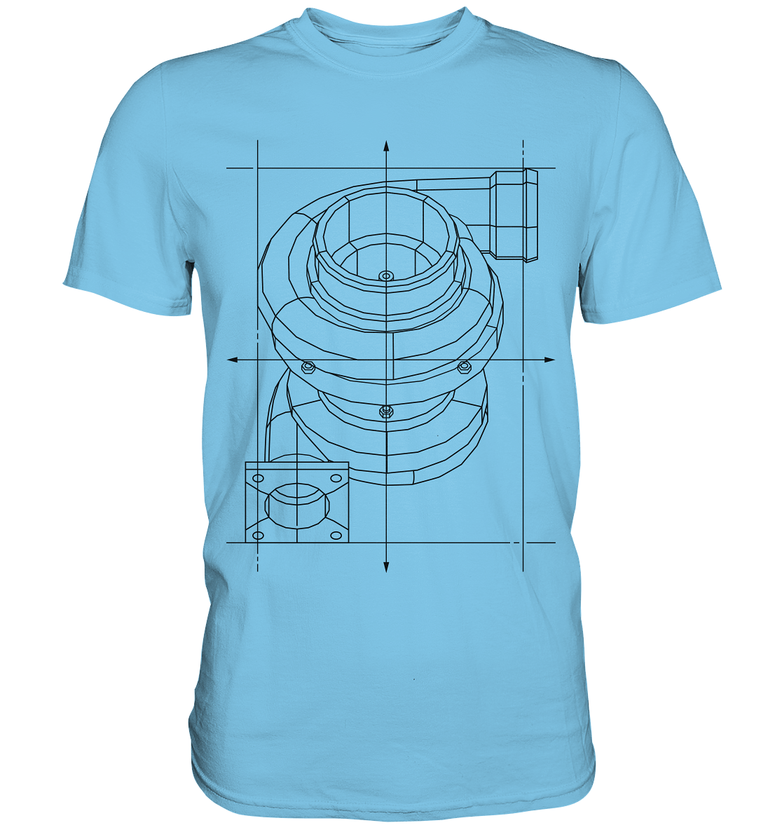 Turbo dunkel - Premium Shirt - MotoMerch.de
