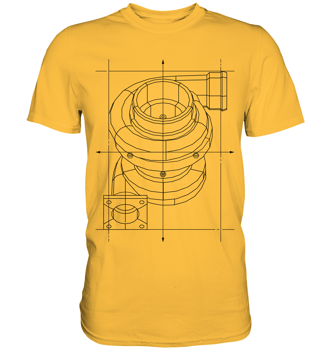 Turbo dunkel - Premium Shirt - MotoMerch.de
