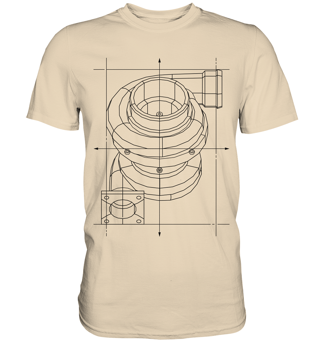 Turbo dunkel - Premium Shirt - MotoMerch.de
