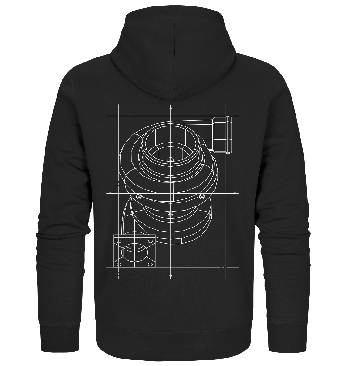 Turbo hell - Organic Zipper - MotoMerch.de