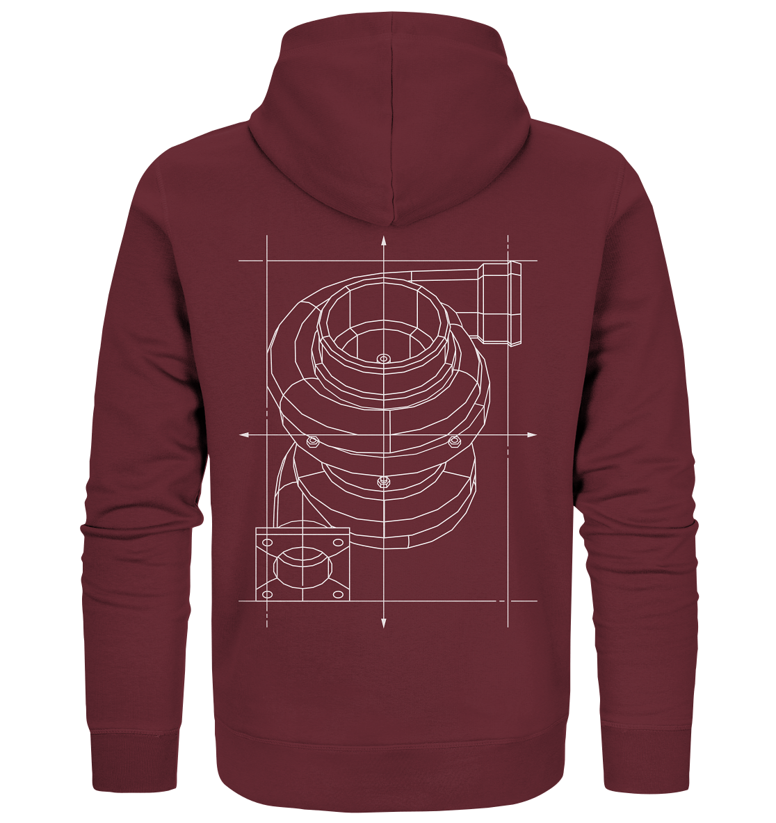 Turbo hell - Organic Zipper - MotoMerch.de