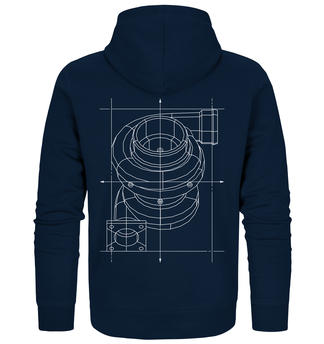 Turbo hell - Organic Zipper - MotoMerch.de