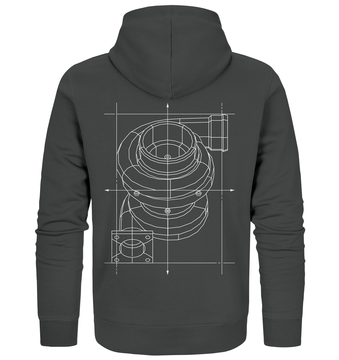 Turbo hell - Organic Zipper - MotoMerch.de