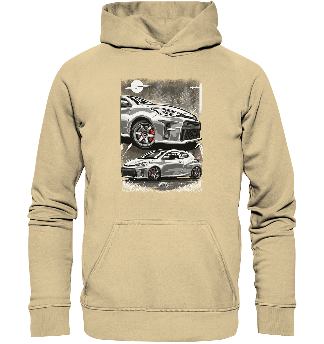Two Face Yaris GR - Basic Unisex Hoodie - MotoMerch.de