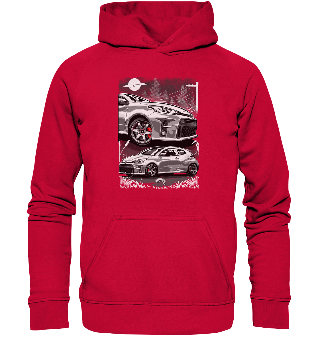 Two Face Yaris GR - Basic Unisex Hoodie - MotoMerch.de