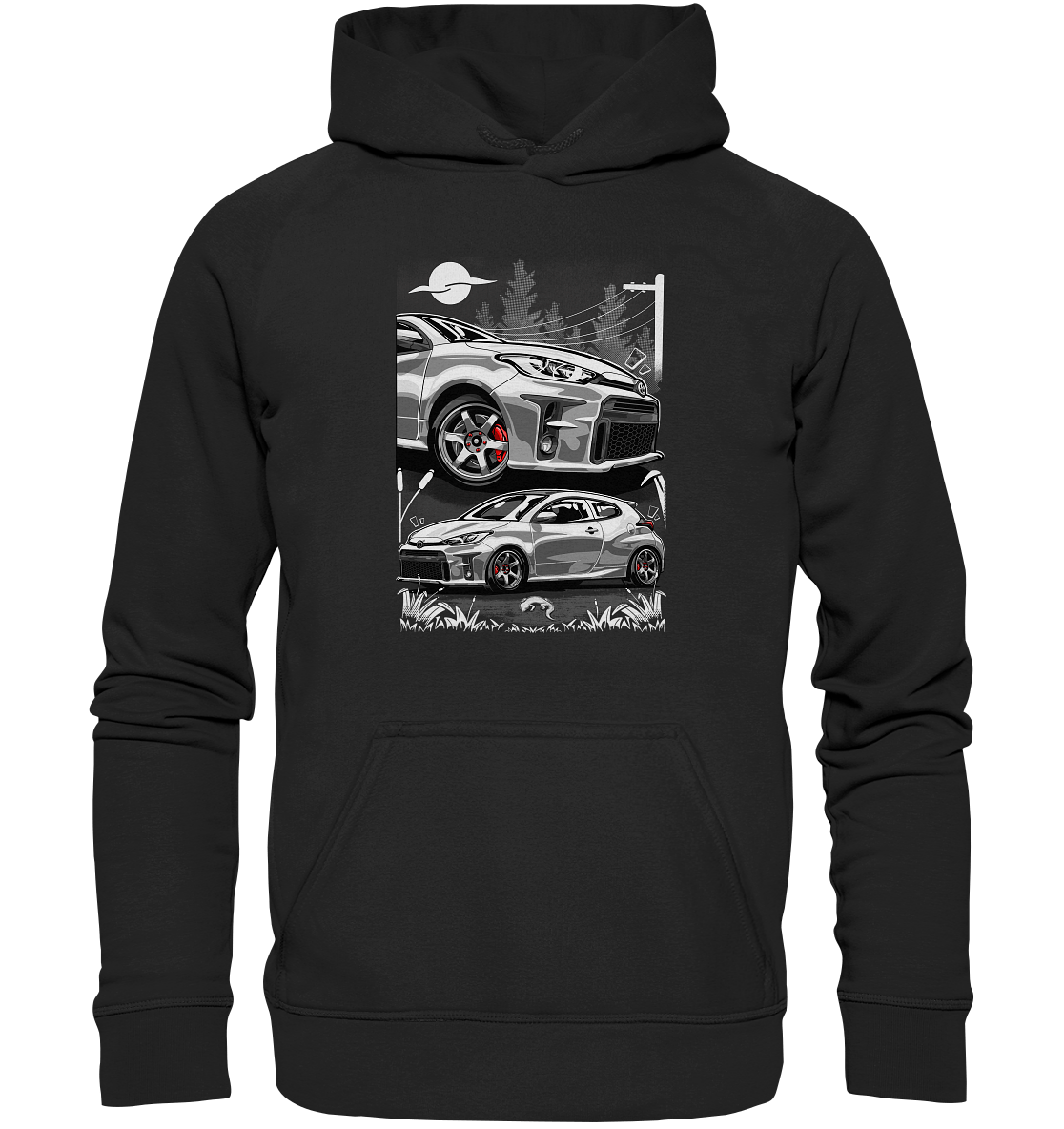 Two Face Yaris GR - Basic Unisex Hoodie XL - MotoMerch.de