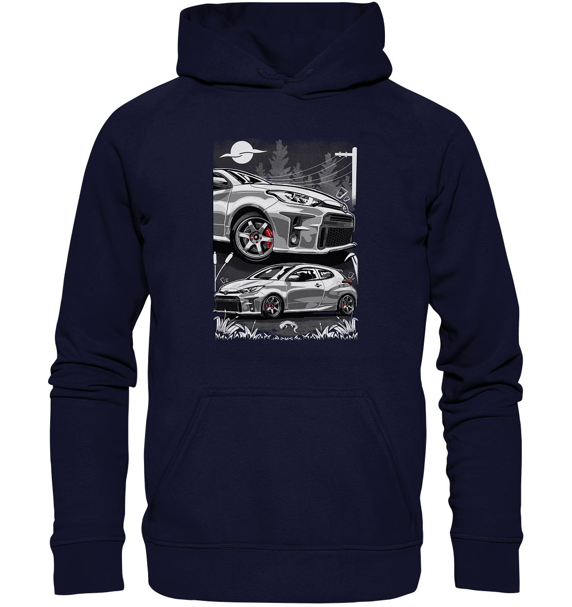 Two Face Yaris GR - Basic Unisex Hoodie XL - MotoMerch.de