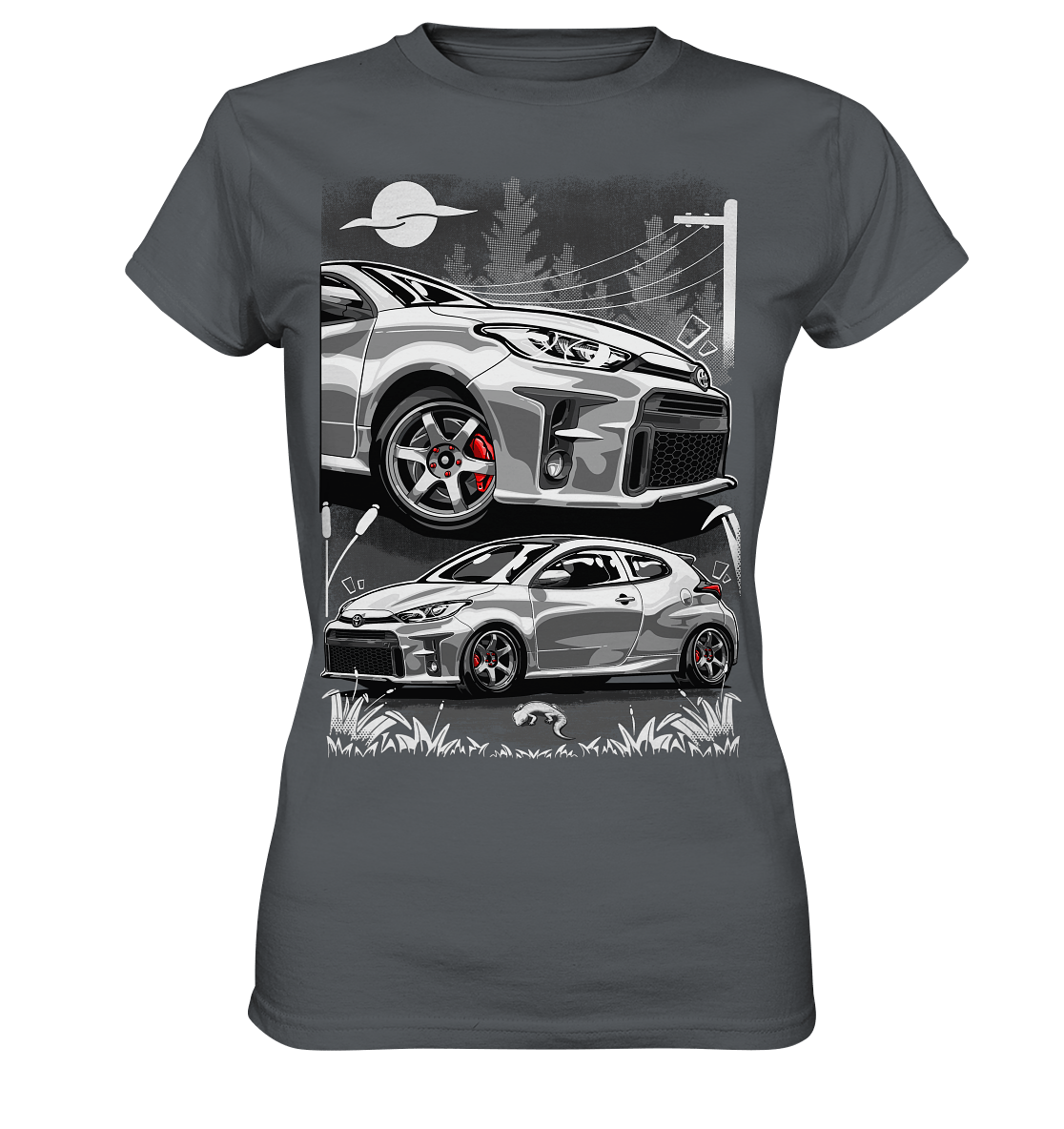 Two Face Yaris GR - Ladies Premium Shirt - MotoMerch.de