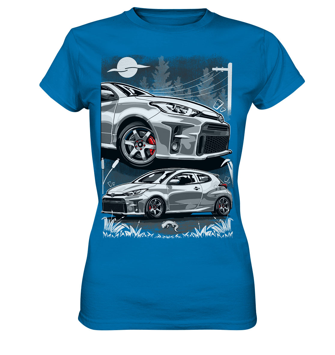 Two Face Yaris GR - Ladies Premium Shirt - MotoMerch.de