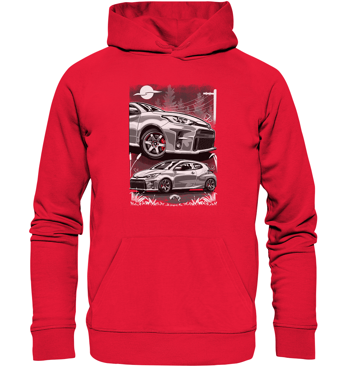 Two Face Yaris GR - Premium Unisex Hoodie - MotoMerch.de