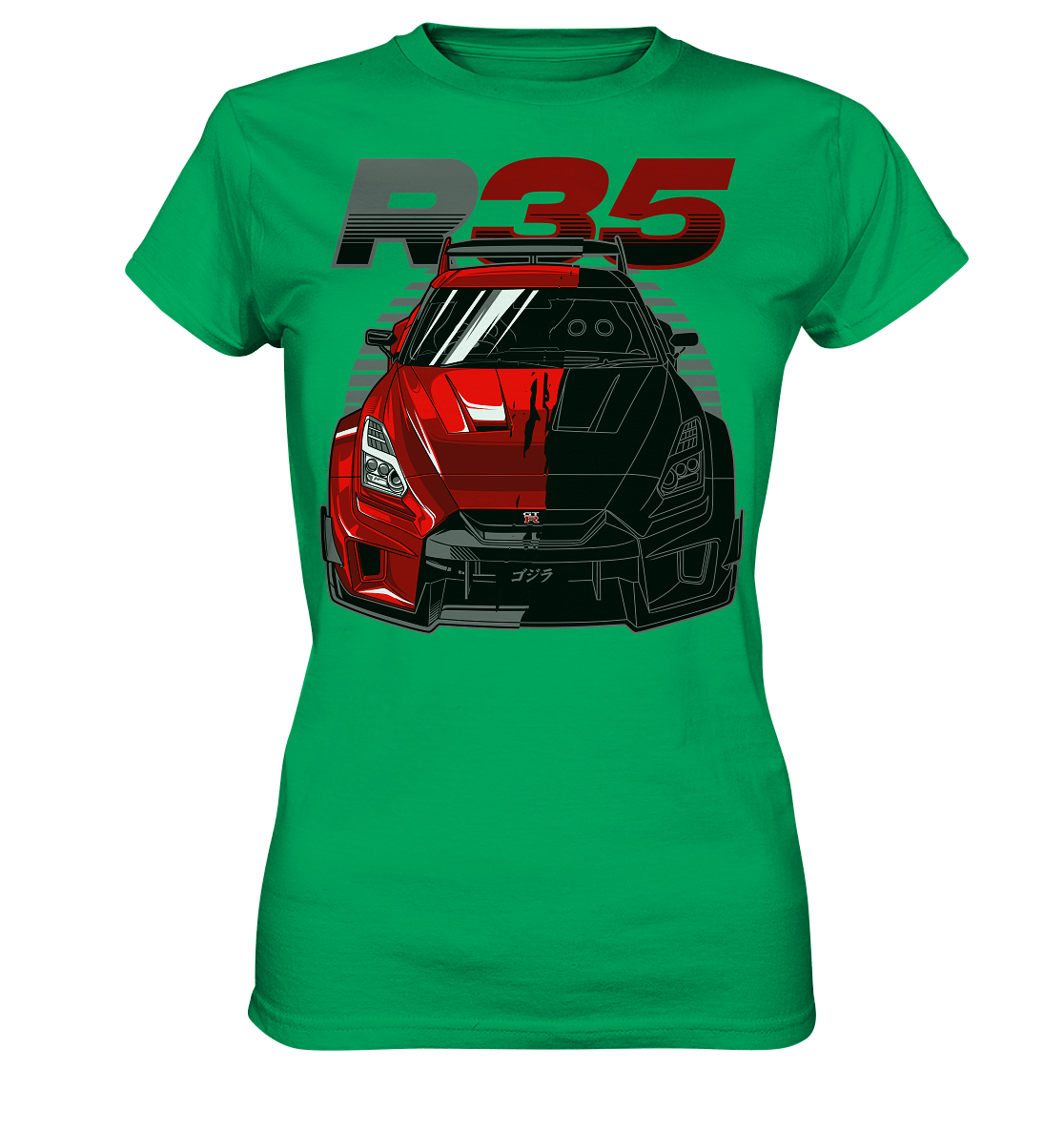 TwoFace Nissan R35 GT-R - Ladies Premium Shirt - MotoMerch.de