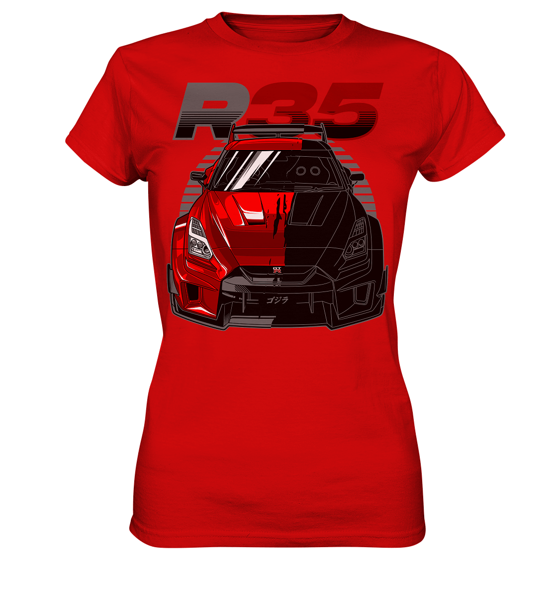 TwoFace Nissan R35 GT-R - Ladies Premium Shirt - MotoMerch.de