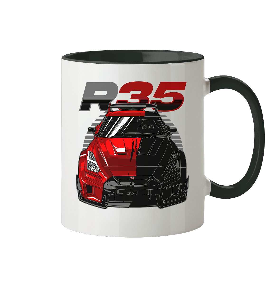 TwoFace Nissan R35 GT-R - Tasse zweifarbig - MotoMerch.de