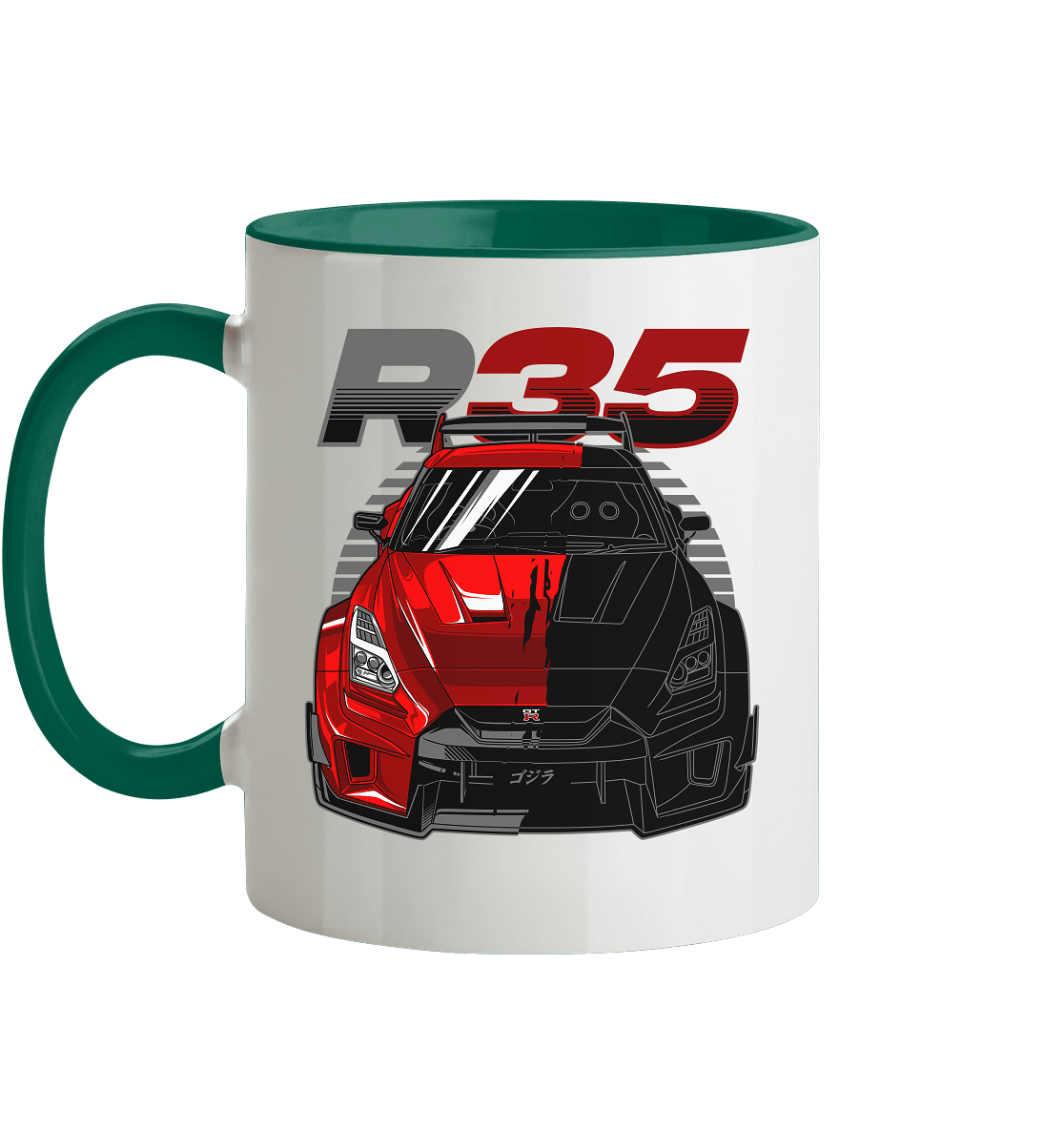 TwoFace Nissan R35 GT-R - Tasse zweifarbig - MotoMerch.de