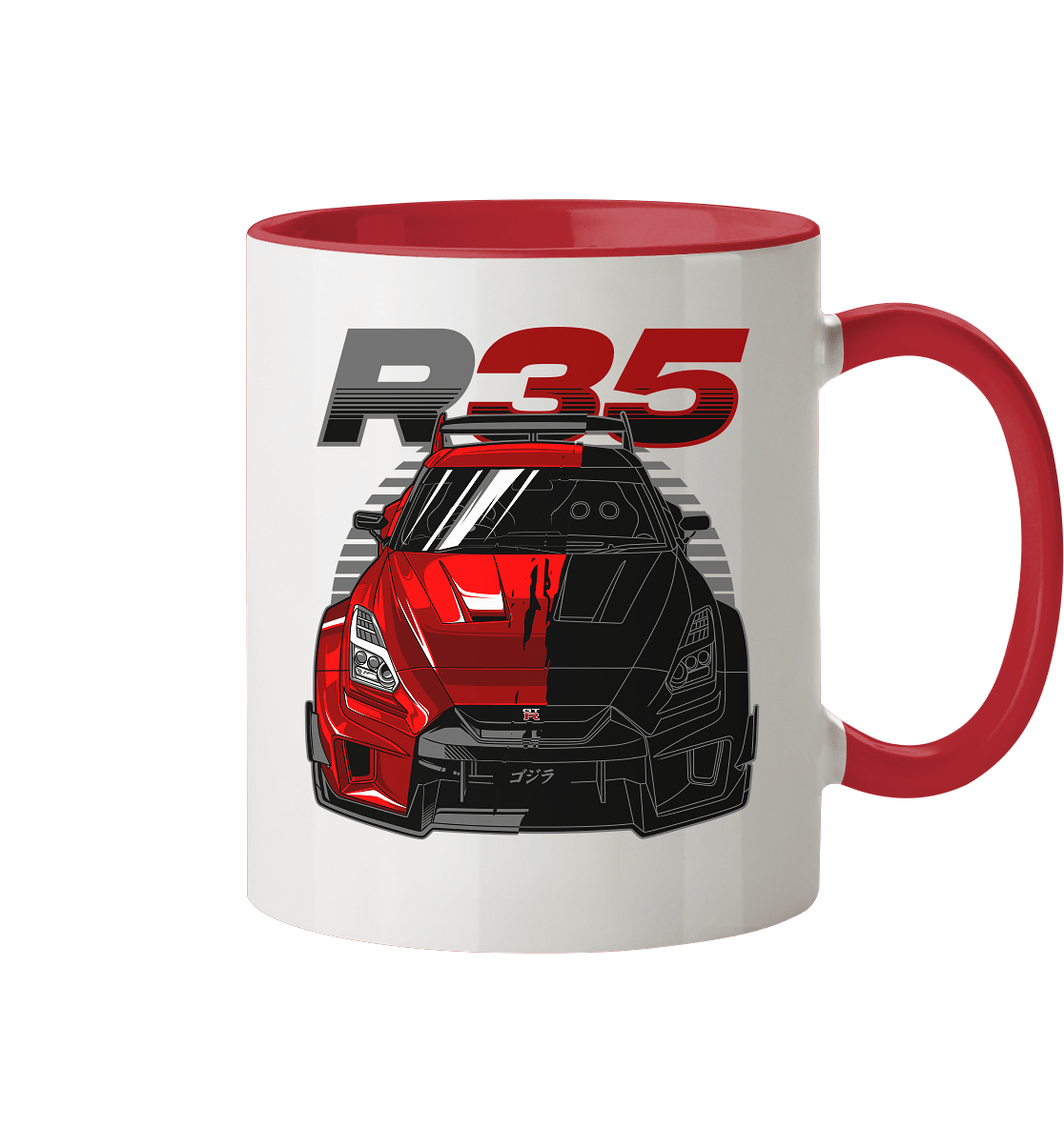 TwoFace Nissan R35 GT-R - Tasse zweifarbig - MotoMerch.de