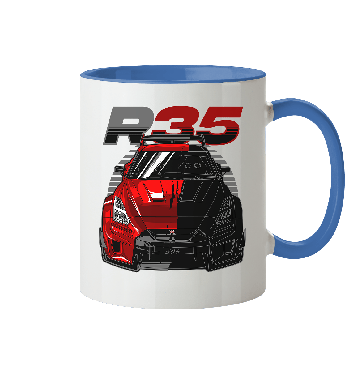 TwoFace Nissan R35 GT-R - Tasse zweifarbig - MotoMerch.de