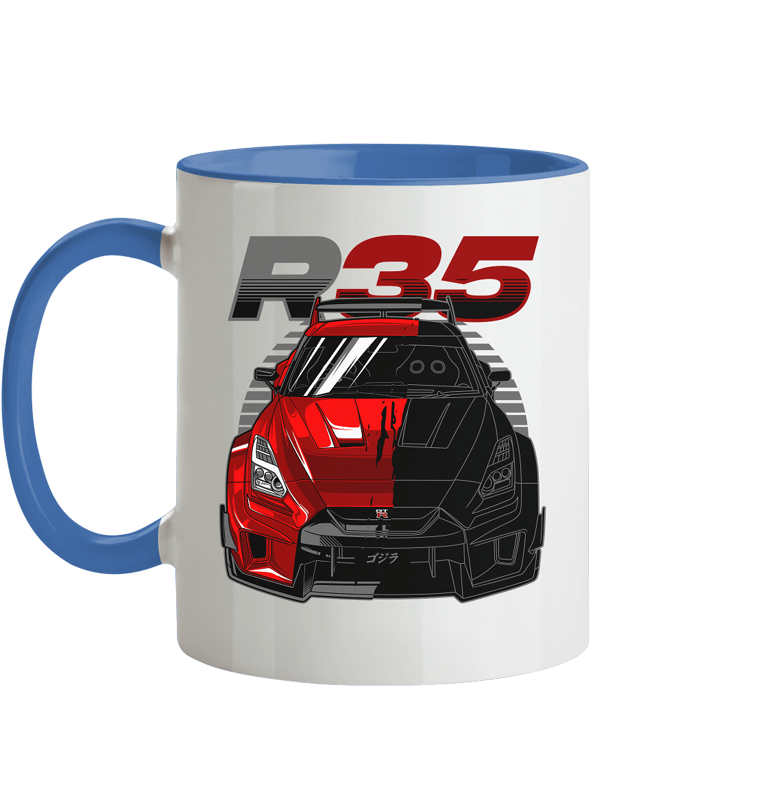 TwoFace Nissan R35 GT-R - Tasse zweifarbig - MotoMerch.de