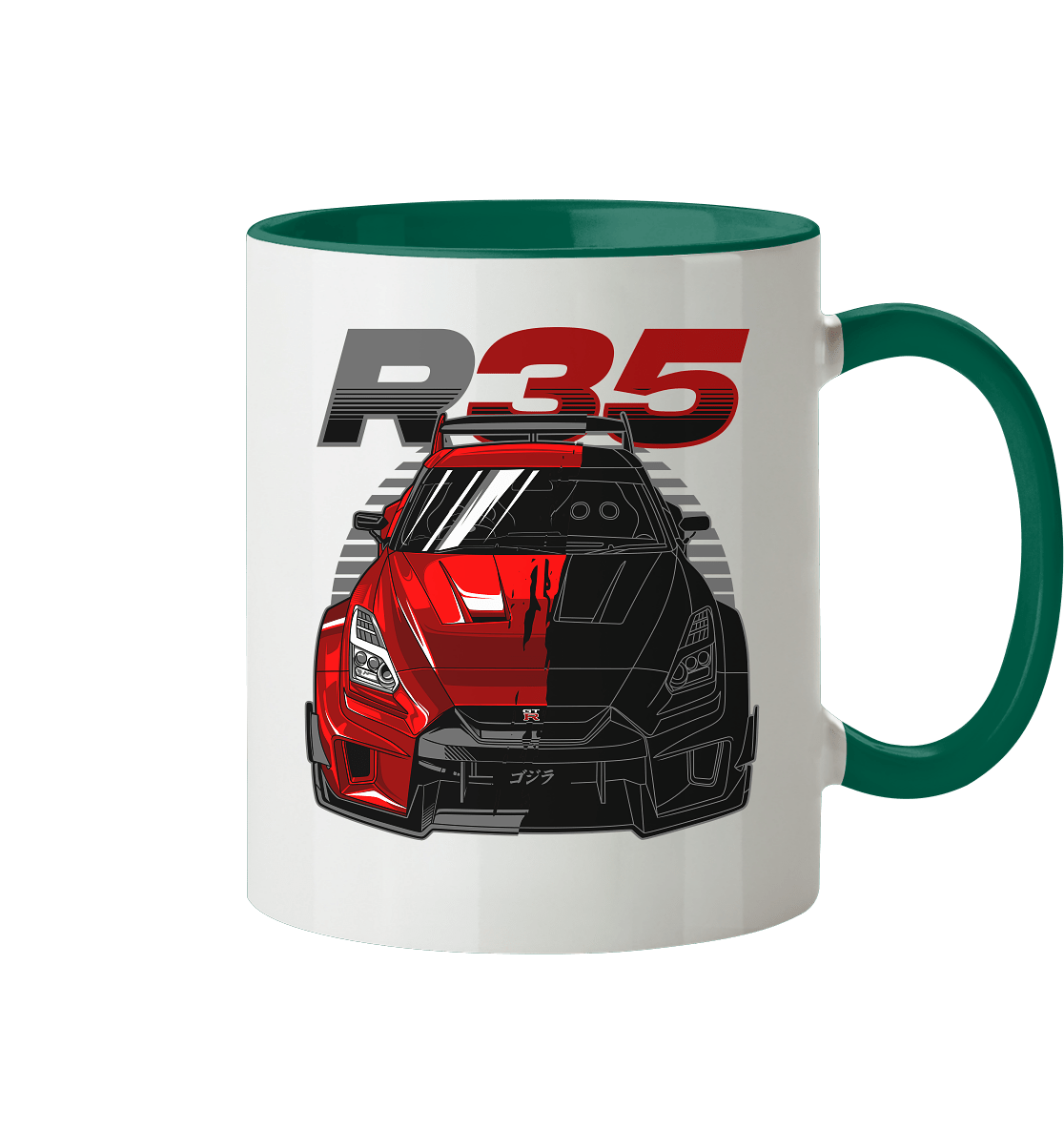 TwoFace Nissan R35 GT-R - Tasse zweifarbig - MotoMerch.de