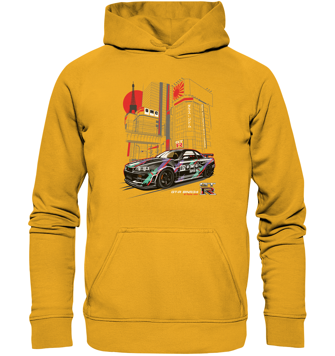 UMC Nissan Skyline R34 GT-R - Basic Unisex Hoodie - MotoMerch.de