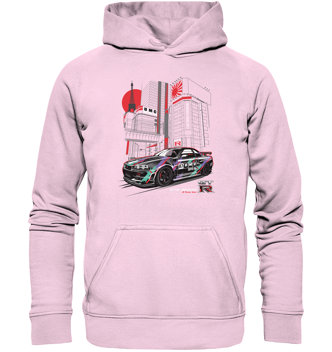 UMC Nissan Skyline R34 GT-R - Basic Unisex Hoodie - MotoMerch.de