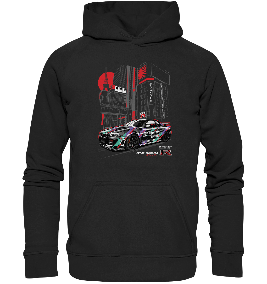 UMC Nissan Skyline R34 GT-R - Basic Unisex Hoodie - MotoMerch.de