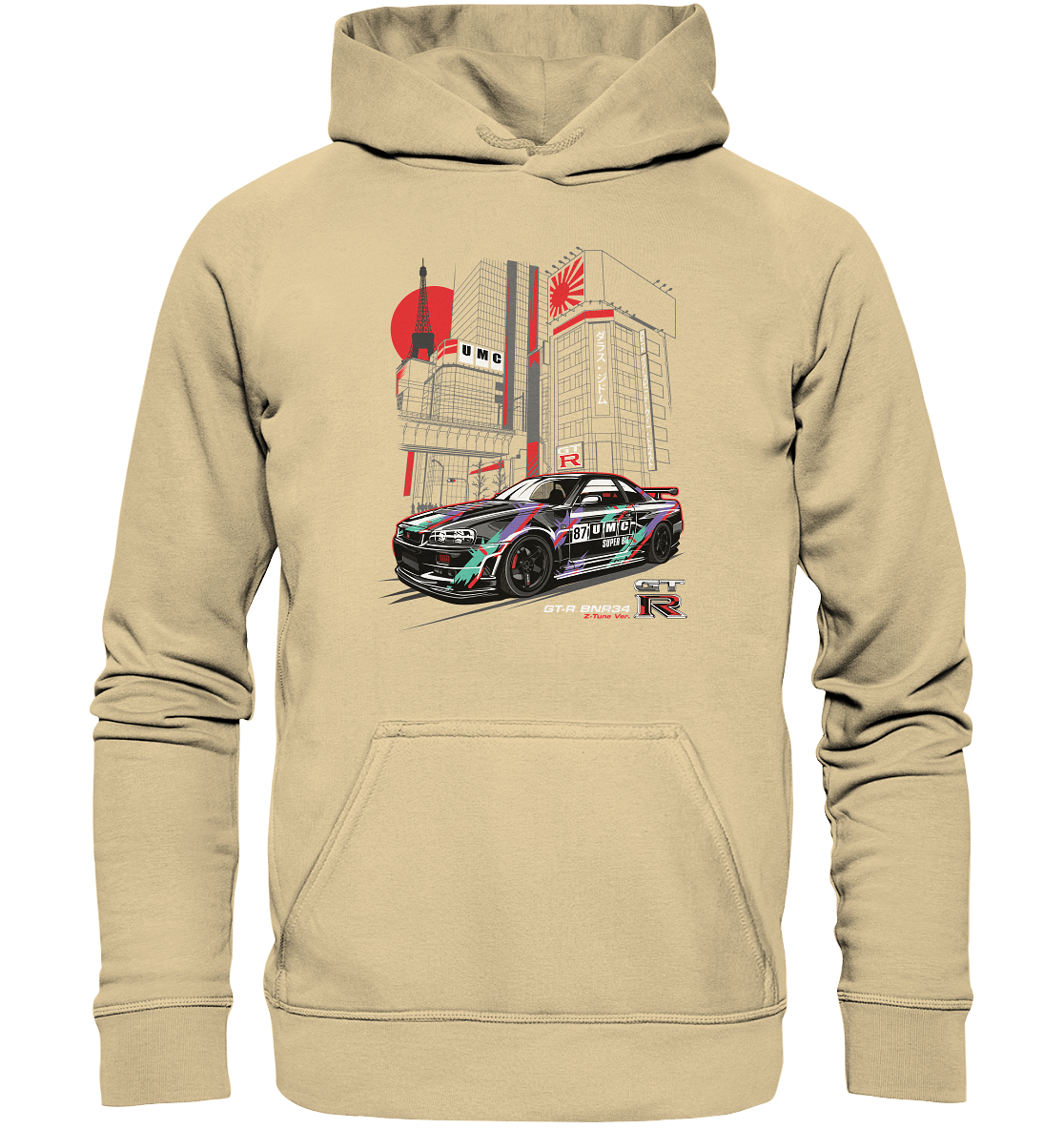 UMC Nissan Skyline R34 GT-R - Basic Unisex Hoodie - MotoMerch.de