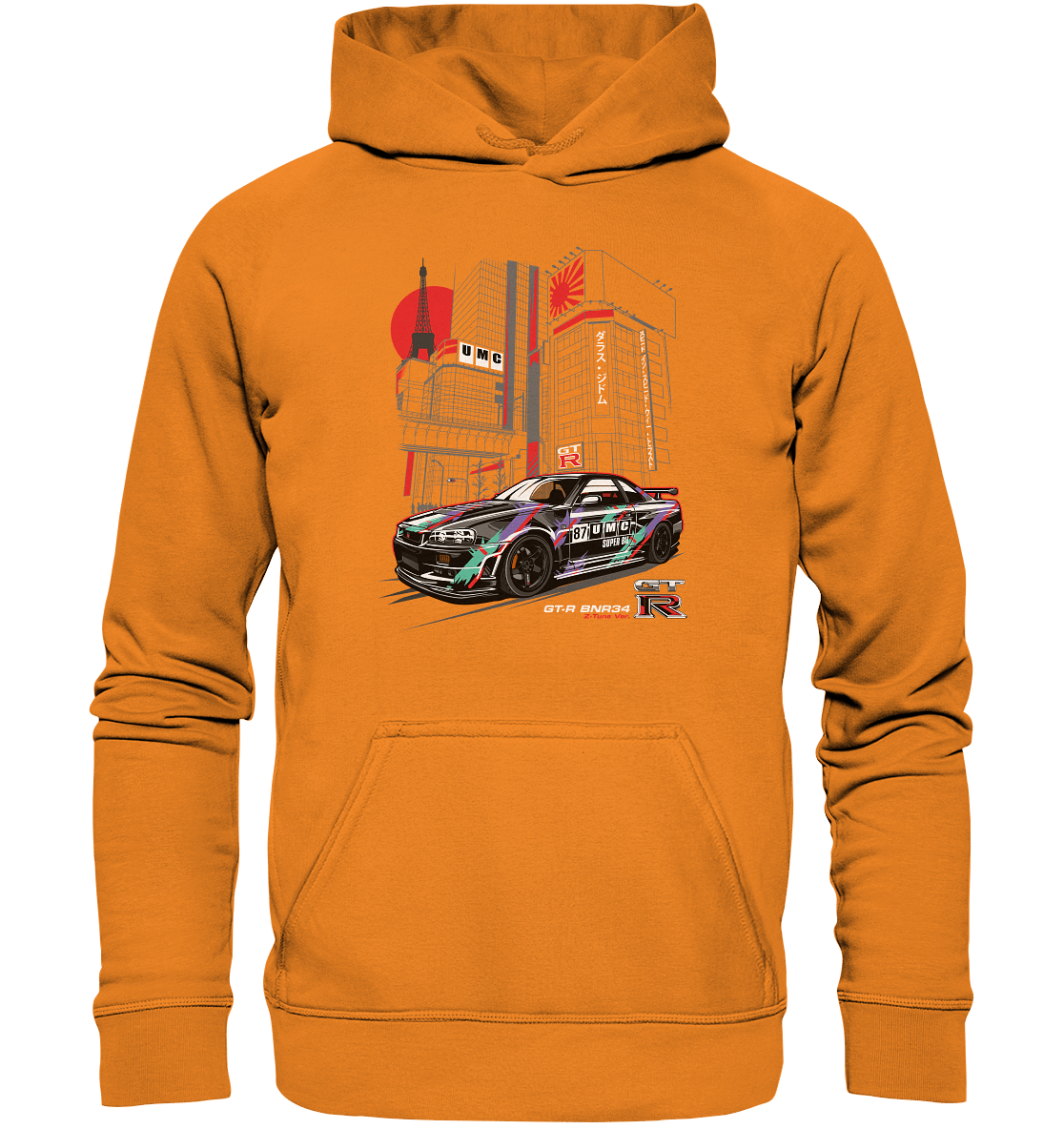 UMC Nissan Skyline R34 GT-R - Basic Unisex Hoodie - MotoMerch.de