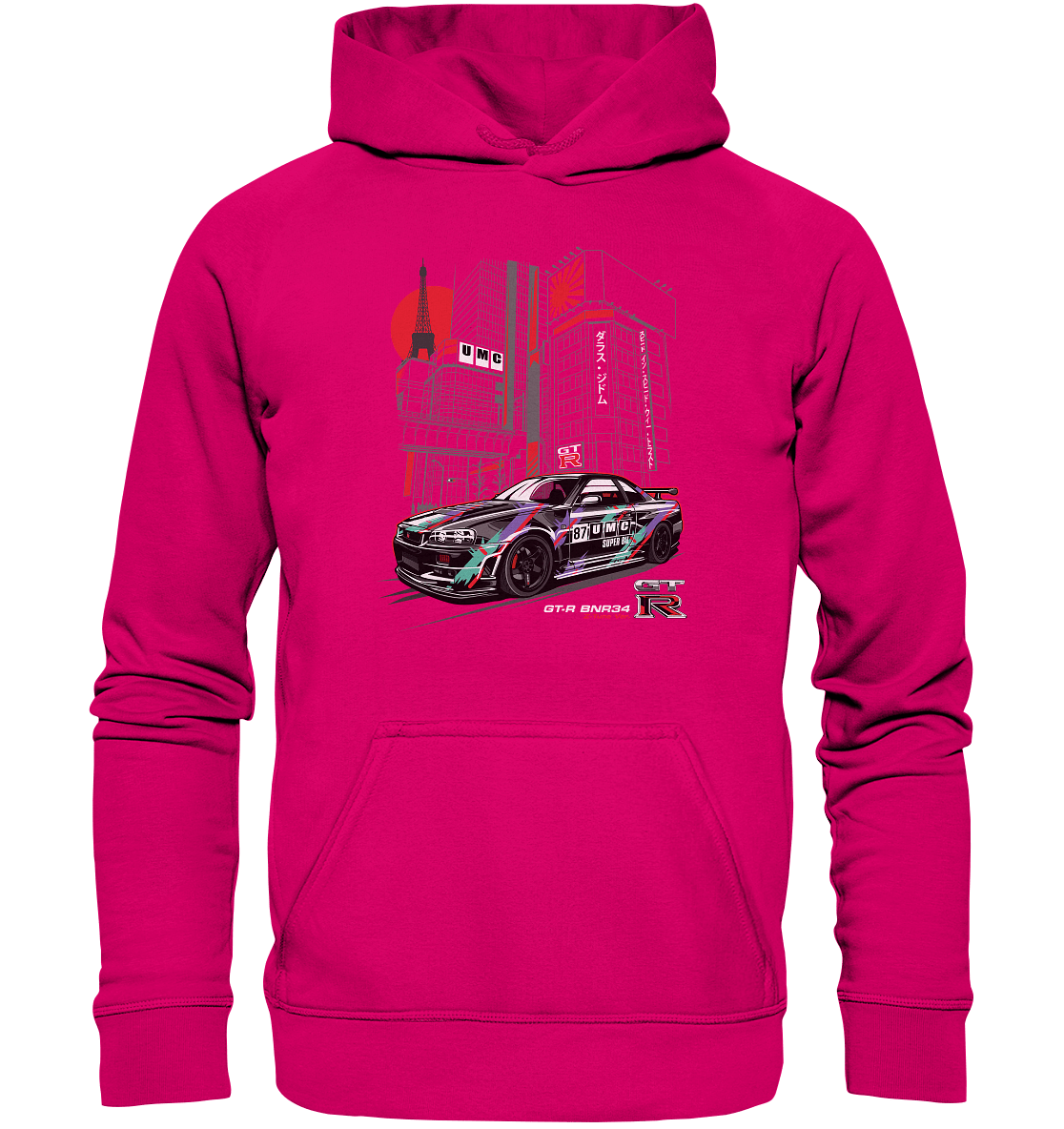 UMC Nissan Skyline R34 GT-R - Basic Unisex Hoodie - MotoMerch.de