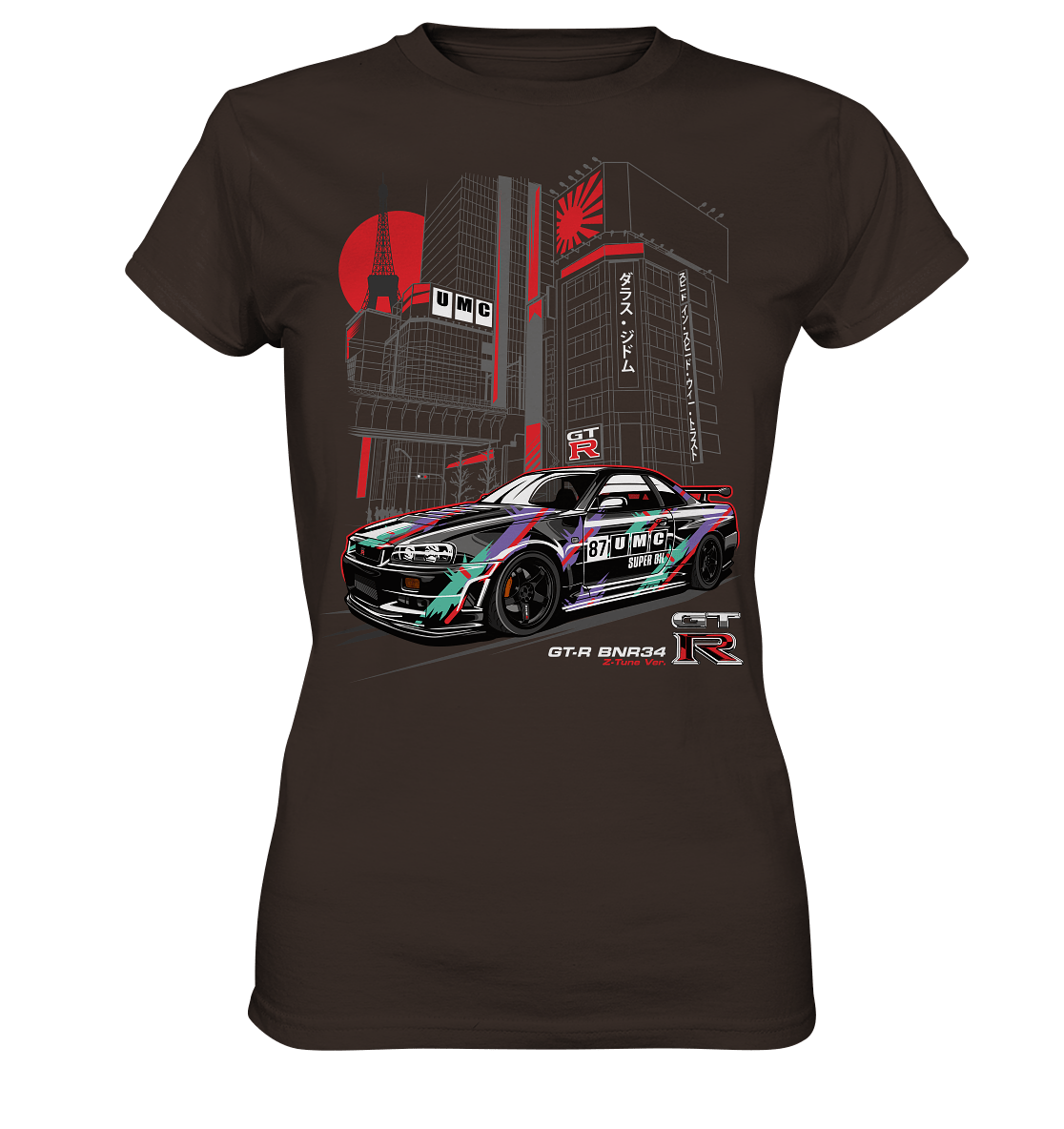 UMC Nissan Skyline R34 GT-R - Ladies Premium Shirt - MotoMerch.de