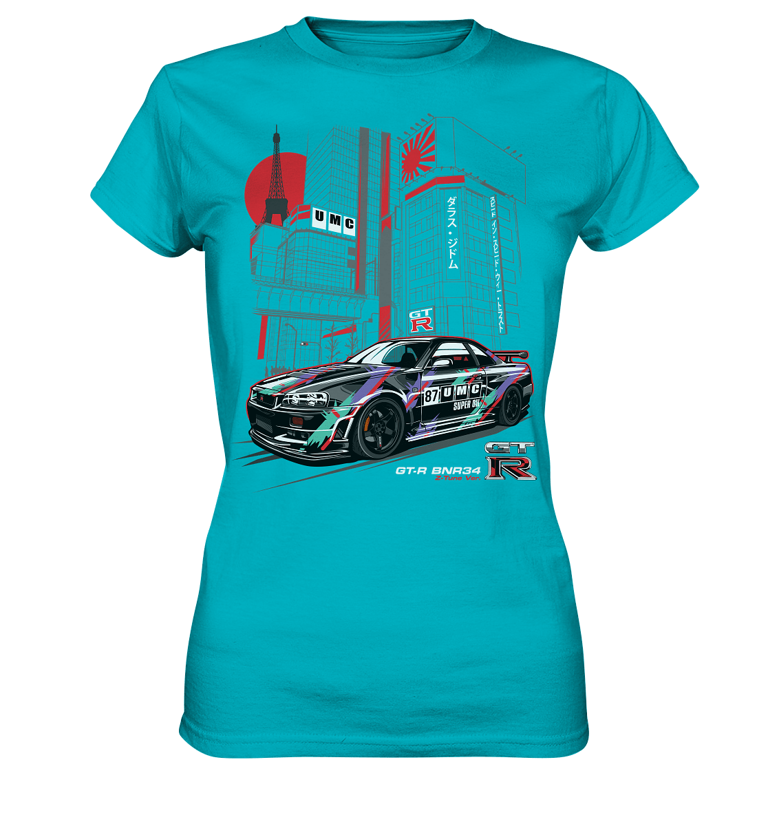 UMC Nissan Skyline R34 GT-R - Ladies Premium Shirt - MotoMerch.de
