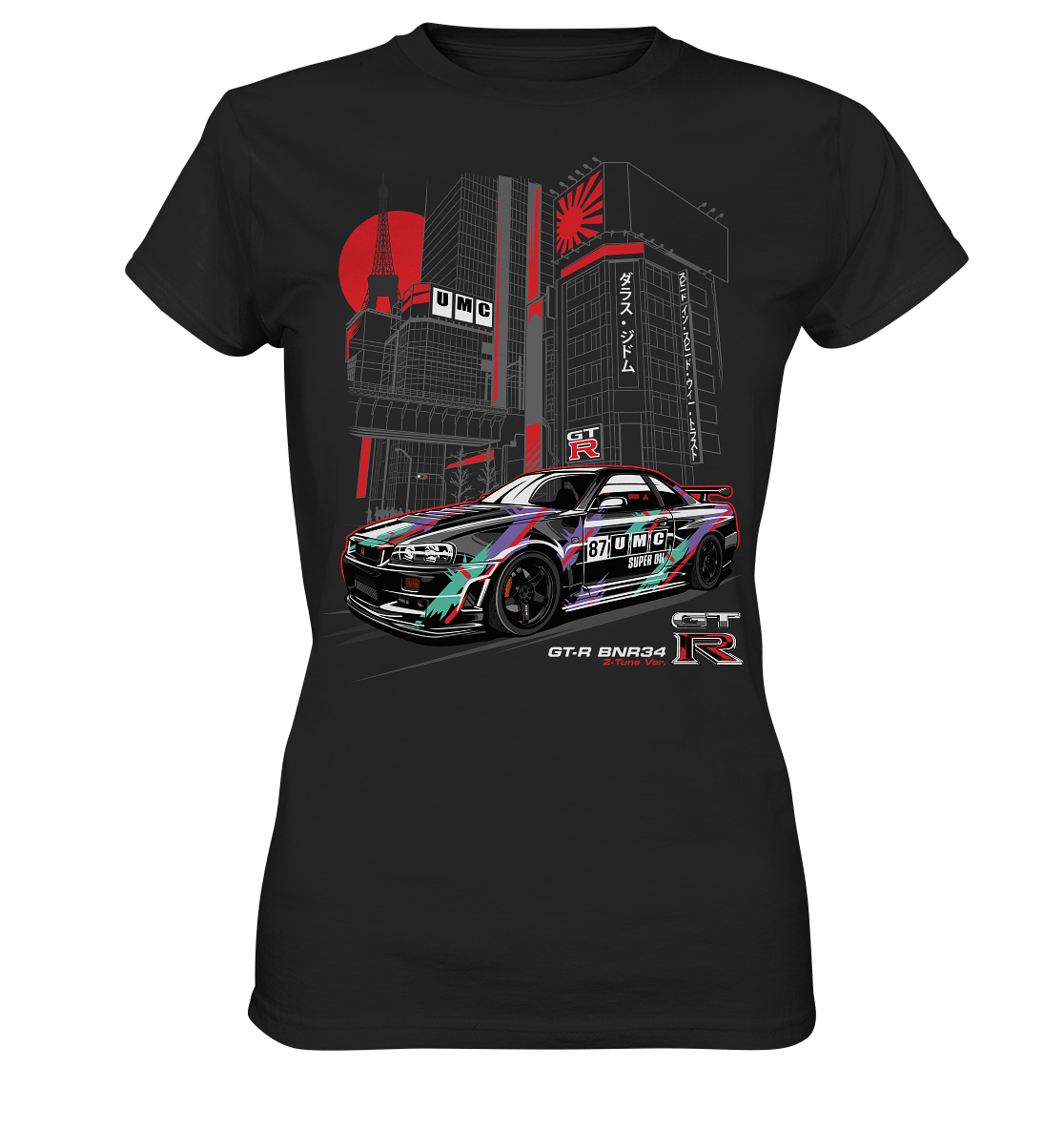 UMC Nissan Skyline R34 GT-R - Ladies Premium Shirt - MotoMerch.de