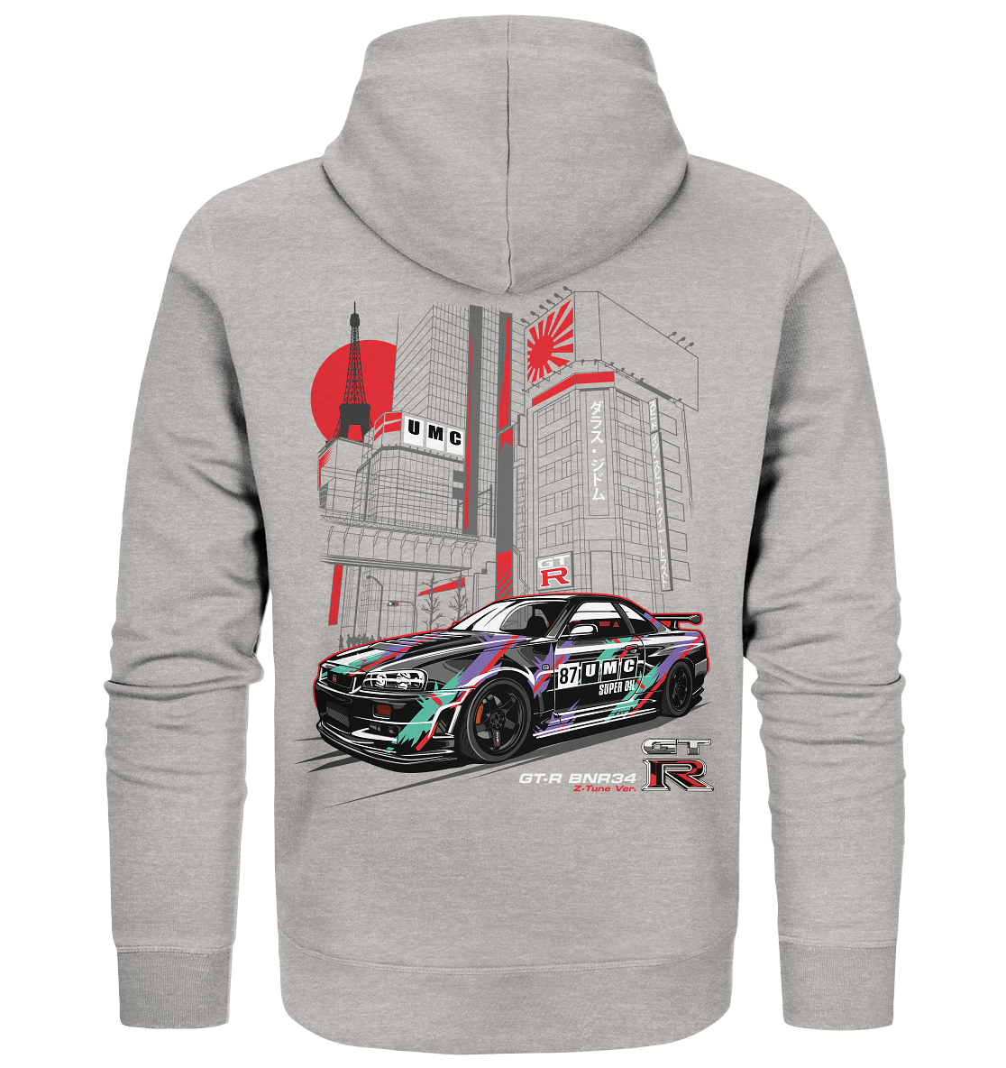 UMC Nissan Skyline R34 GT-R - Organic Zipper - MotoMerch.de