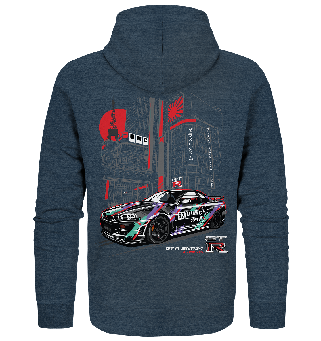 UMC Nissan Skyline R34 GT-R - Organic Zipper - MotoMerch.de