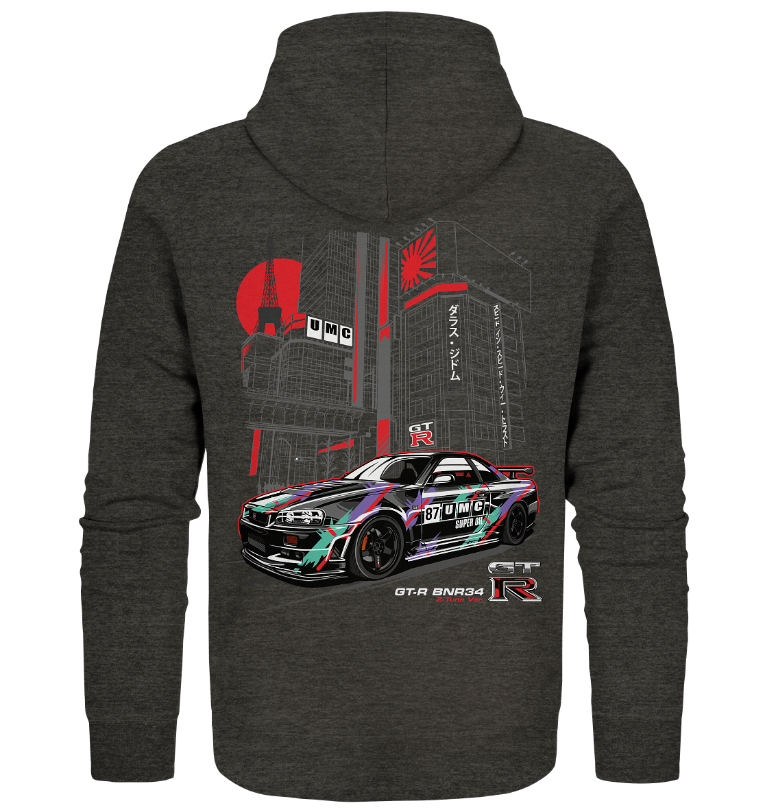 UMC Nissan Skyline R34 GT-R - Organic Zipper - MotoMerch.de